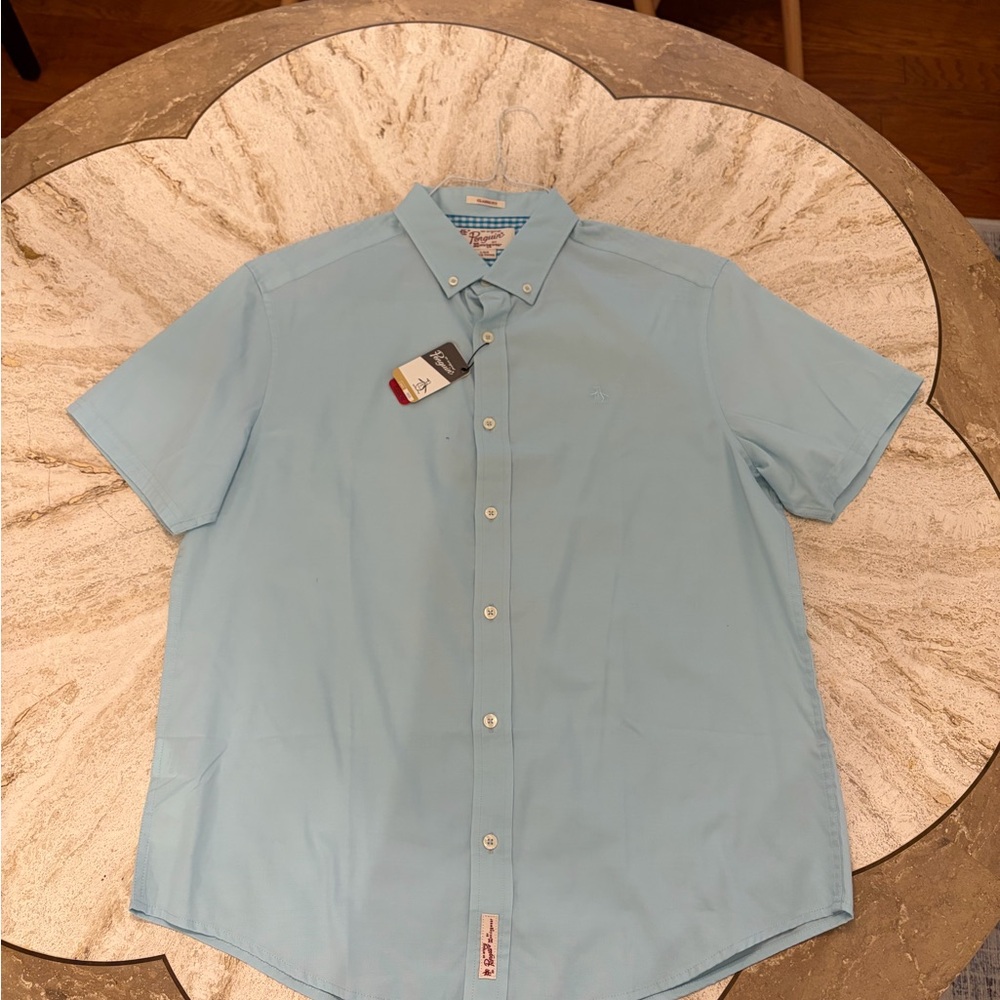 Original Penguin light blue button up